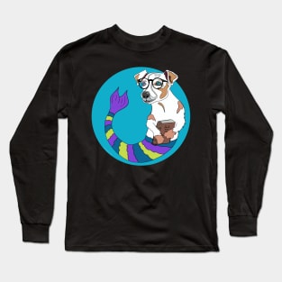 Milo the Bookworm Jack Russell Mermutt Long Sleeve T-Shirt